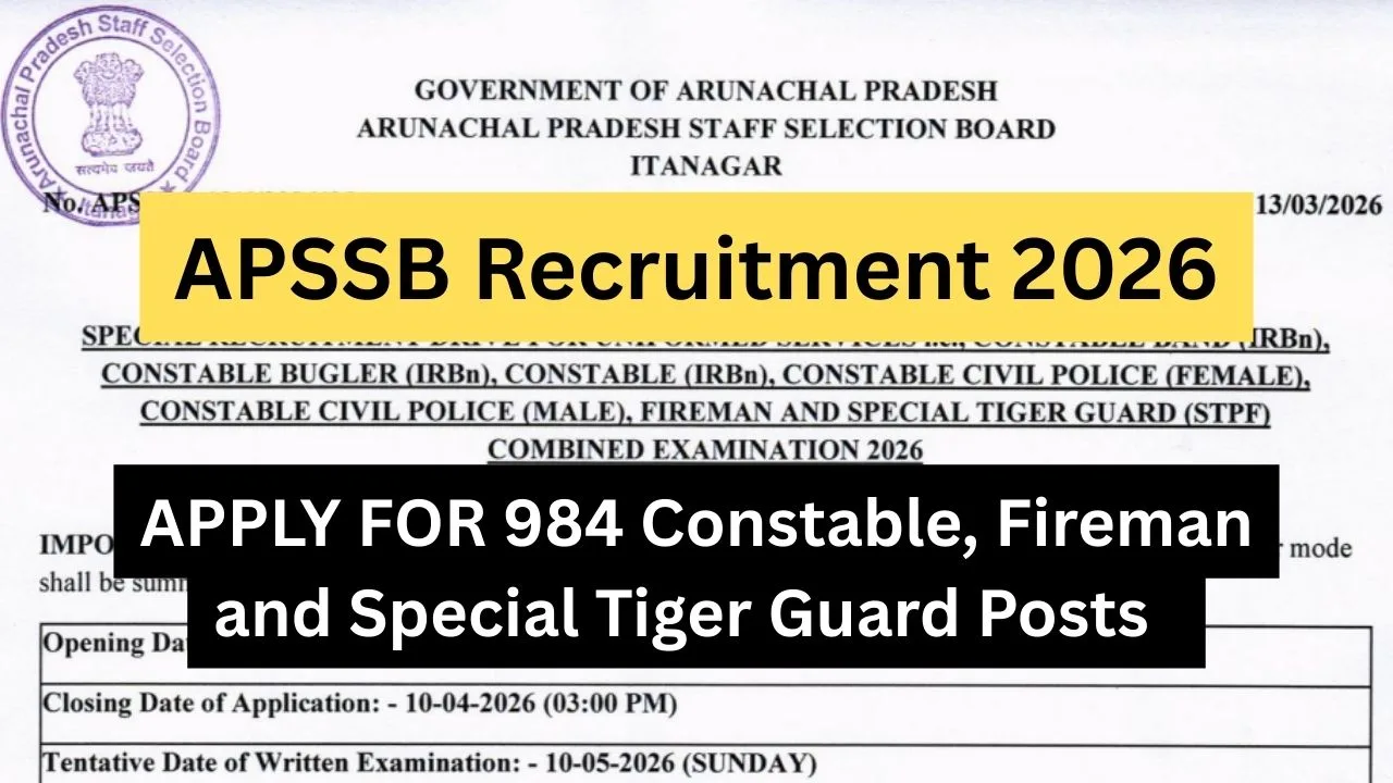 APSSB Recruitment 2026
