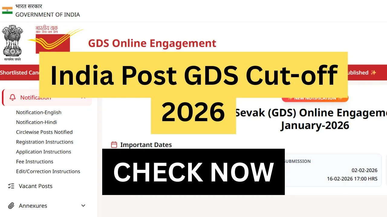India Post GDS Cut-off 2026