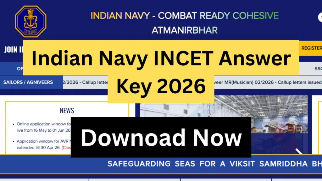 Indian Navy INCET Answer Key 2026
